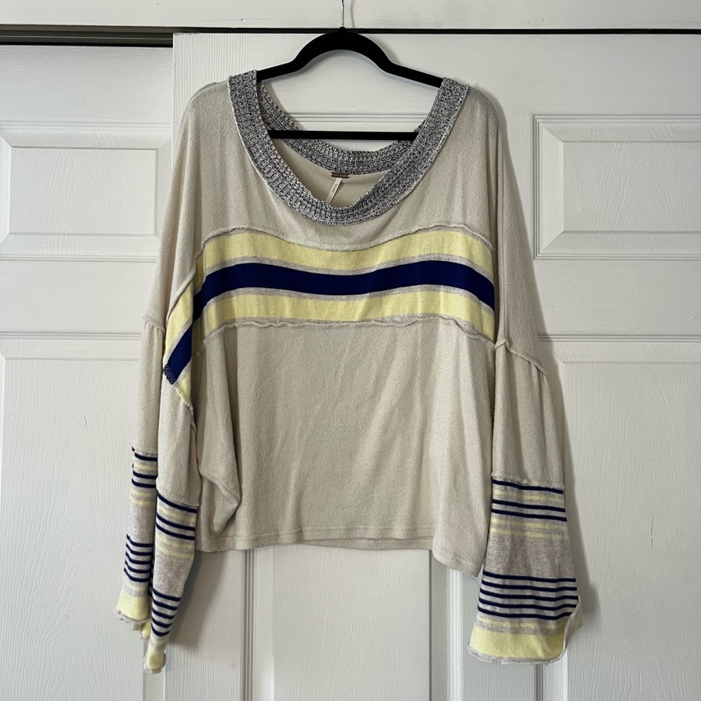 Free People Long Sleeve Oversized Strip